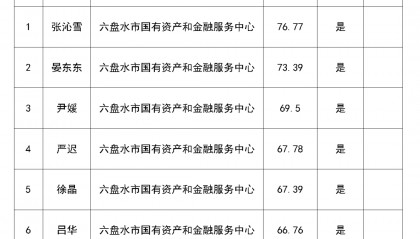 六盘水市国有资产和金融服务中心2025年度公开遴选工作人员面试公告