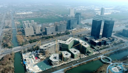 江苏东台：金融服务中心项目建设加速推进