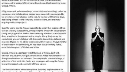 传奇设计师乔治·阿玛尼去世：无结构的外套，有结构的传承