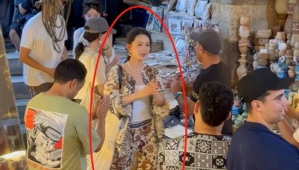 开罗偶遇明星，李沁生图显老态，陈数脸瘦如皮包