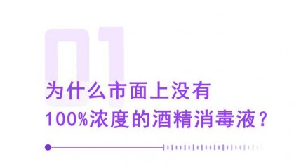 消毒酒精的浓度，为什么是75%而不是100%？