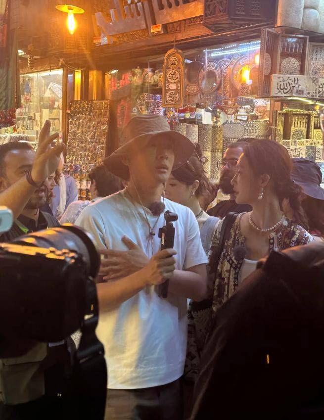 开罗偶遇明星，李沁生图显老态，陈数脸瘦如皮包