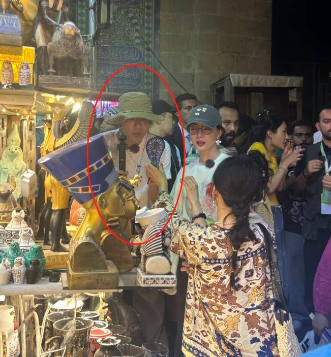 开罗偶遇明星，李沁生图显老态，陈数脸瘦如皮包