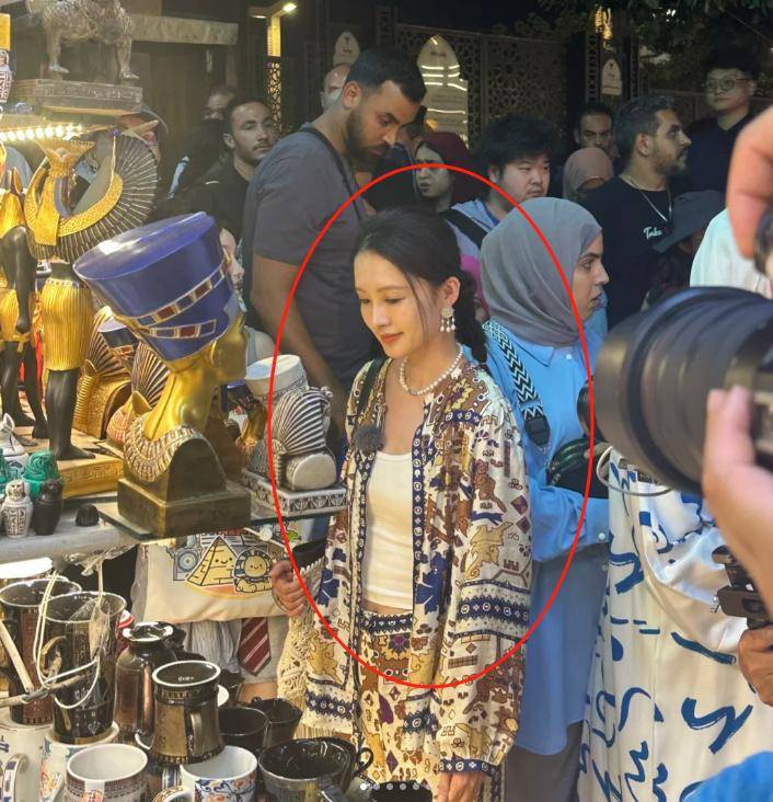开罗偶遇明星，李沁生图显老态，陈数脸瘦如皮包